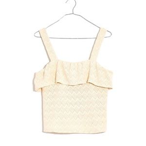 Madewell Ruffled Crop Tank Top